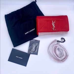 YSL, Saint Laurent, red small bag new with receipt